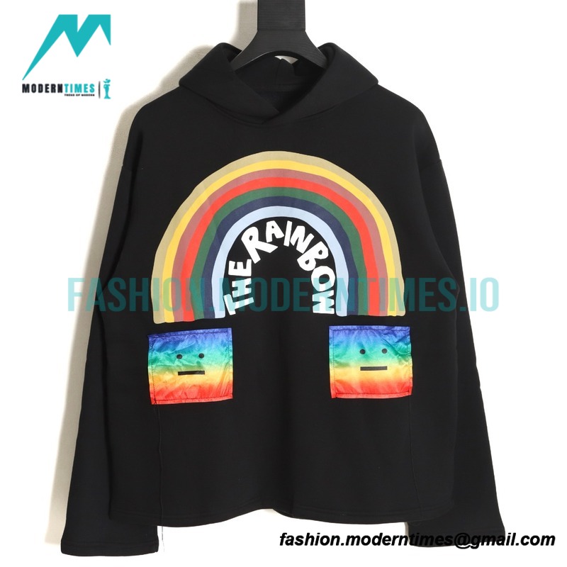 Acne Studios - Rainbow Smiley Face Hoodie