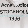 Acne Studios - 2023 Autumn Winter New Washed Back Printed Letter Hoodie
