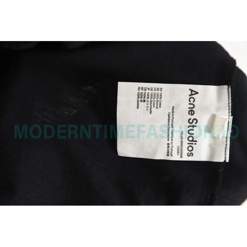Acne Studios - 23FW Washed printed slogan letter long sleeve T-shirt