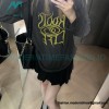 Acne Studios - 23FW Washed printed slogan letter long sleeve T-shirt