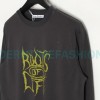 Acne Studios - 23FW Washed printed slogan letter long sleeve T-shirt