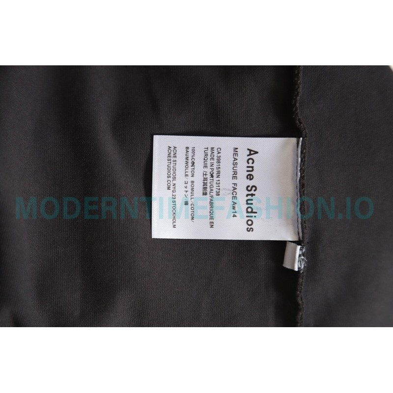 Acne Studios - 23FW Washed printed slogan letter long sleeve T-shirt