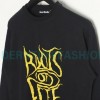 Acne Studios - 23FW Washed printed slogan letter long sleeve T-shirt