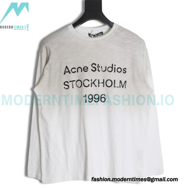 Acne Studios - Washed And Worn To Make Old Printed Alphabet Long-sleeved T-shirts