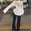 Acne Studios - Washed And Worn To Make Old Printed Alphabet Long-sleeved T-shirts