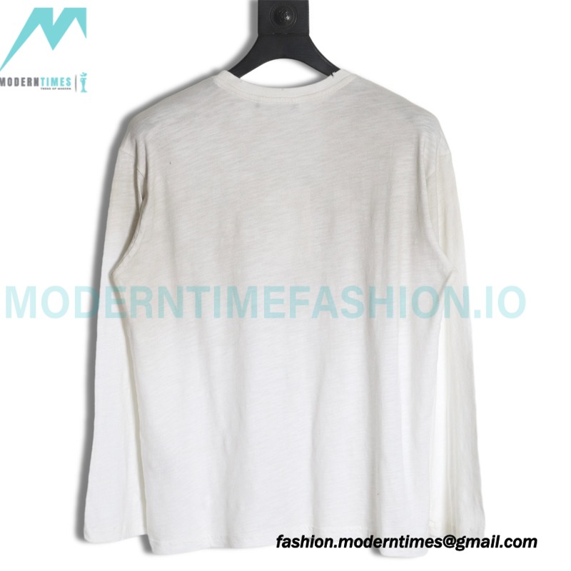 Acne Studios - Washed And Worn To Make Old Printed Alphabet Long-sleeved T-shirts