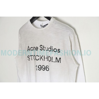 Acne Studios - Washed And Worn To Make Old Printed Alphabet Long-sleeved T-shirts