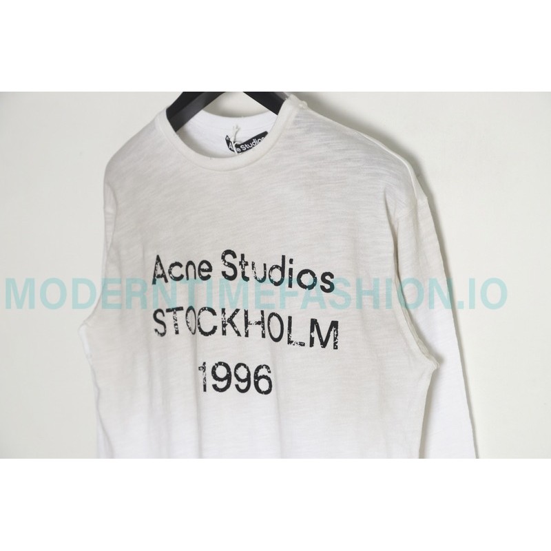 Acne Studios - Washed And Worn To Make Old Printed Alphabet Long-sleeved T-shirts
