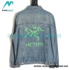 Arc Teryx - Denim Jacket With Fluorescent Letter Logo