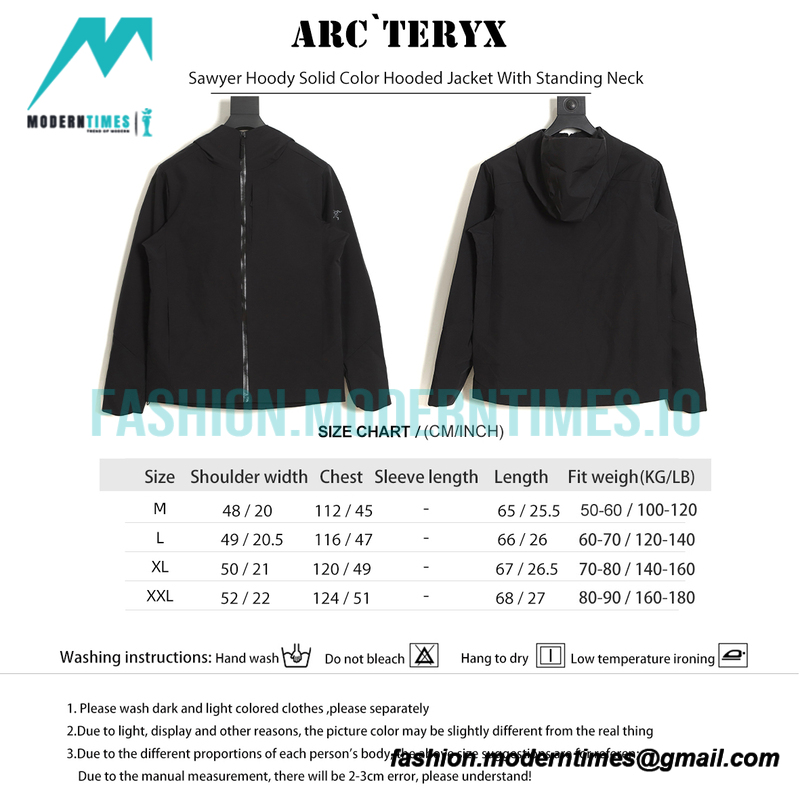 Arc Teryx - Sawyer Hoody Solid Color Hooded Jacket With Standing Neck
