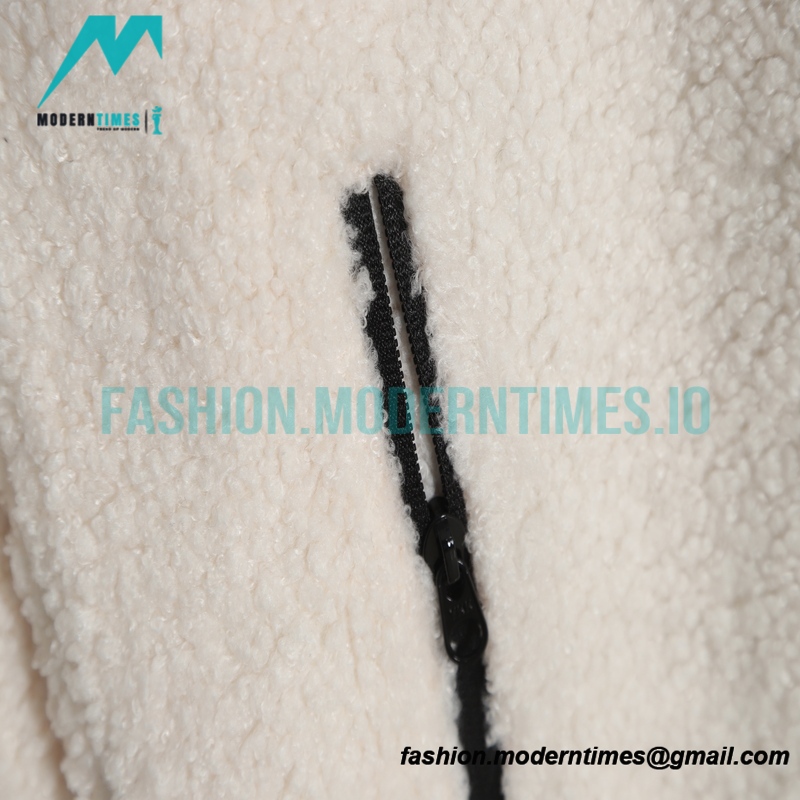 Arc Teryx - 22FW stitched teddy wool standing collar embroidered coat