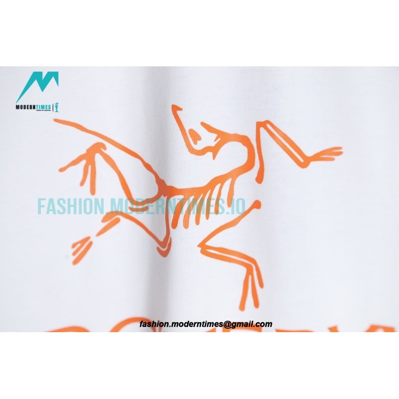 Arc Teryx - Jill Sander Co-branded Orange 110621 Printed Short Sleeves