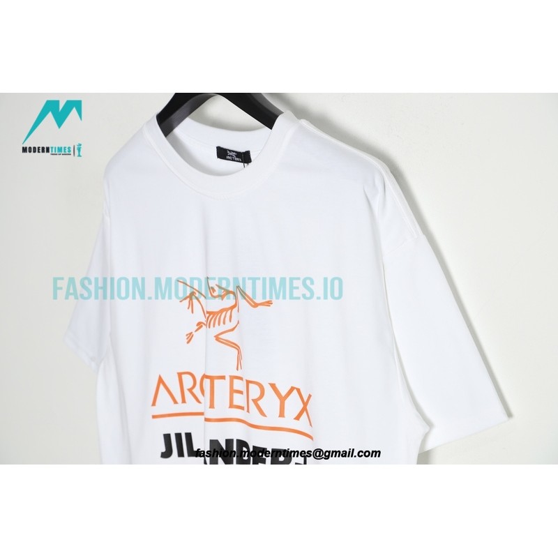Arc Teryx - Jill Sander Co-branded Orange 110621 Printed Short Sleeves