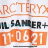 Arc Teryx - Jill Sander Co-branded Orange 110621 Printed Short Sleeves
