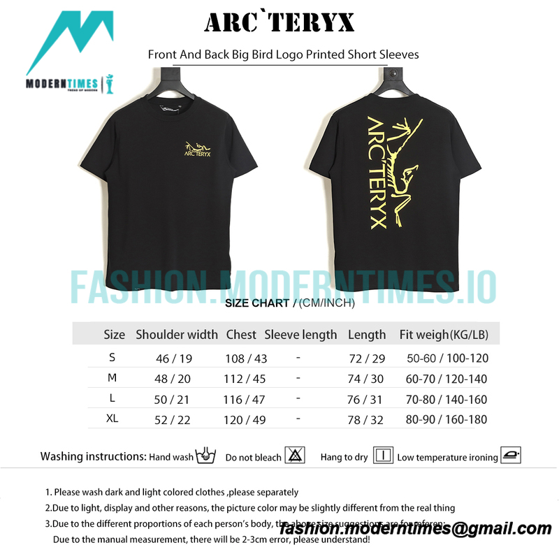 Arc Teryx - Front And Back Big Bird Logo Printed Short Sleeves
