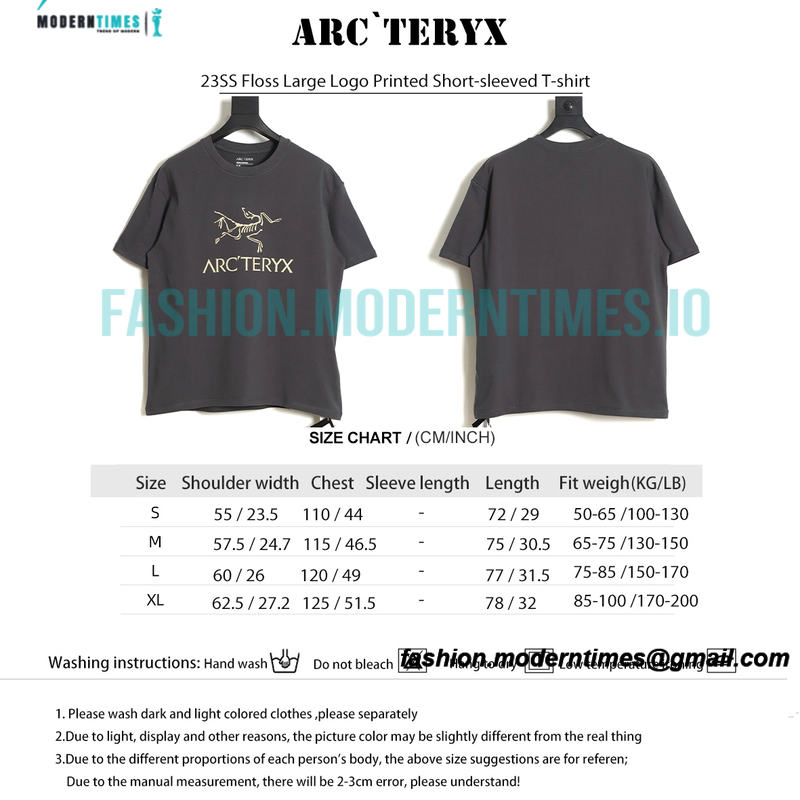 Arc Teryx - 23SS Floss Large Logo Printed Short-sleeved T-shirt