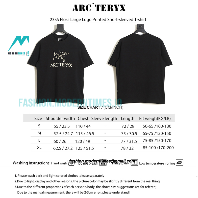 Arc Teryx - 23SS Floss Large Logo Printed Short-sleeved T-shirt