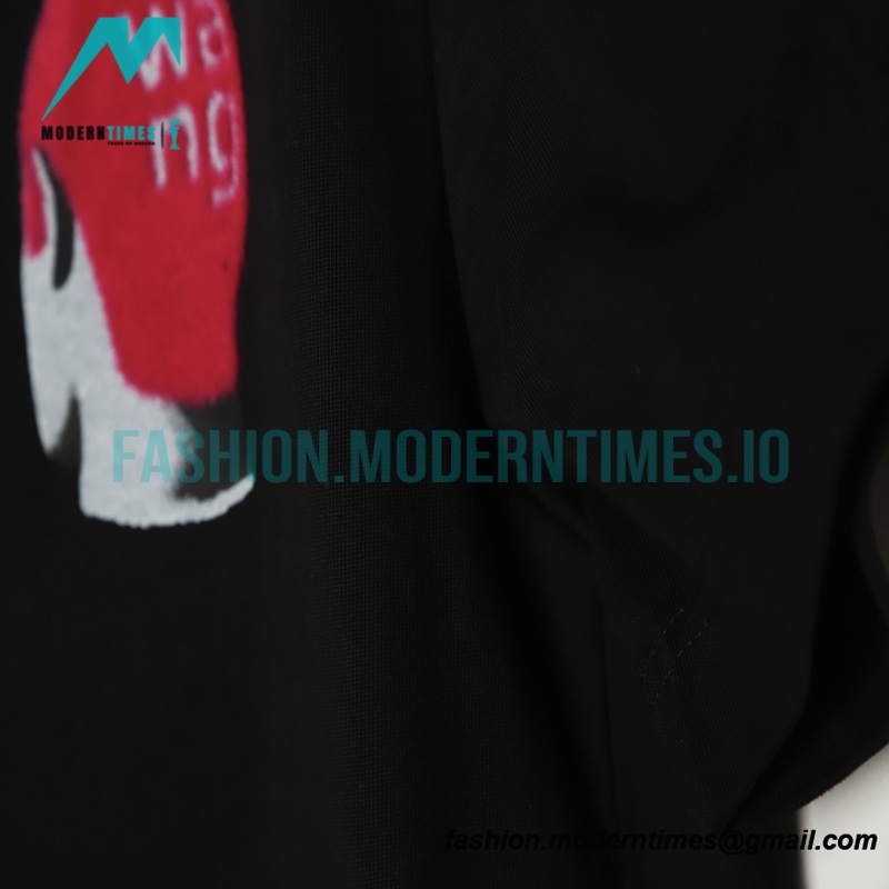 Alexander Wang - 22SS Short-sleeved T-shirt With Colored Floss Print
