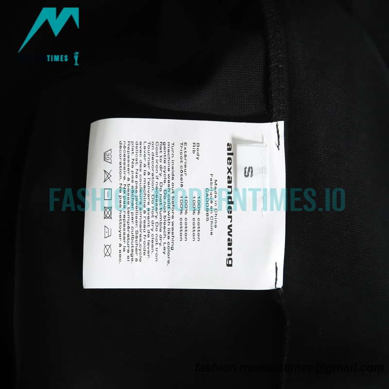 Alexander Wang - 22SS Short-sleeved T-shirt With Colored Floss Print