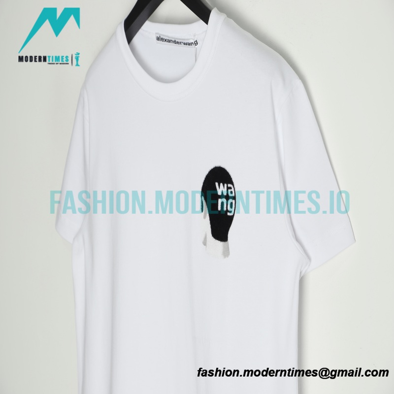 Alexander Wang - 22SS Short-sleeved T-shirt With Colored Floss Print
