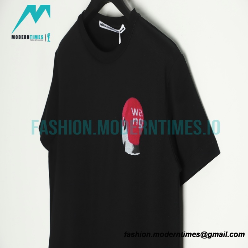 Alexander Wang - 22SS Short-sleeved T-shirt With Colored Floss Print