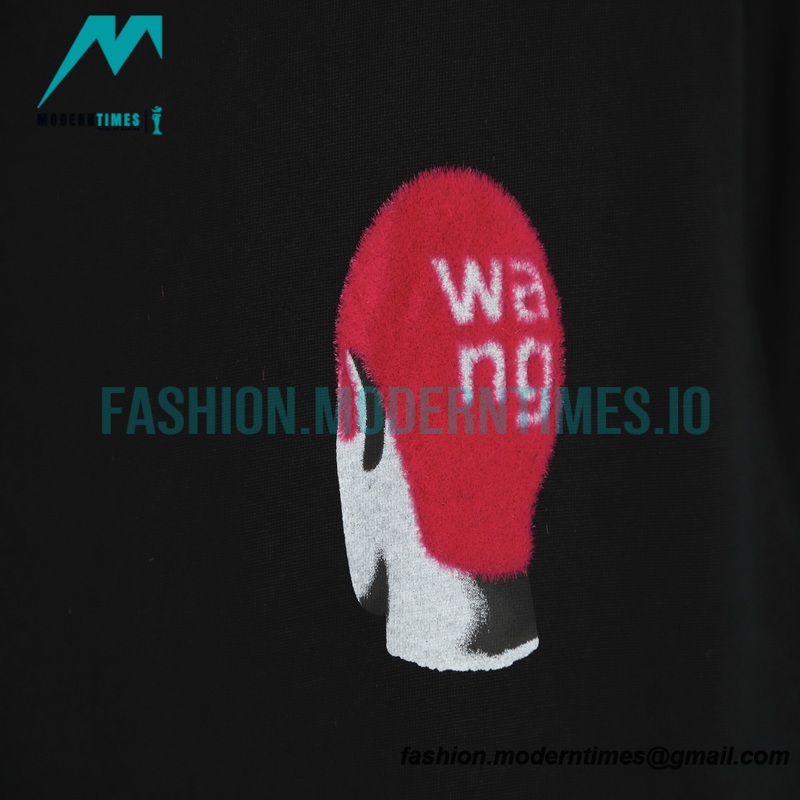 Alexander Wang - 22SS Short-sleeved T-shirt With Colored Floss Print