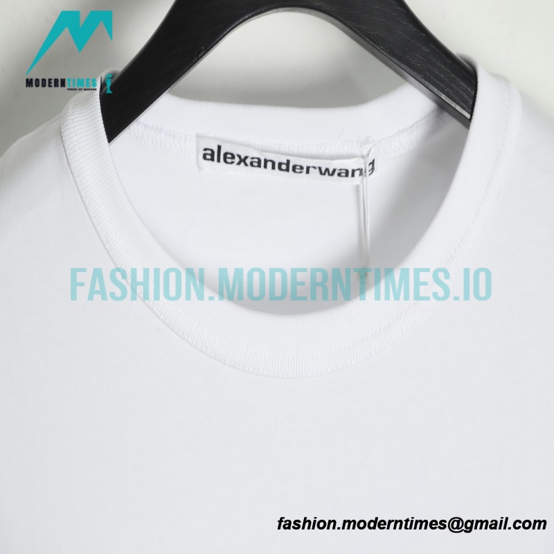 Alexander Wang - 22SS Short-sleeved T-shirt With Colored Floss Print