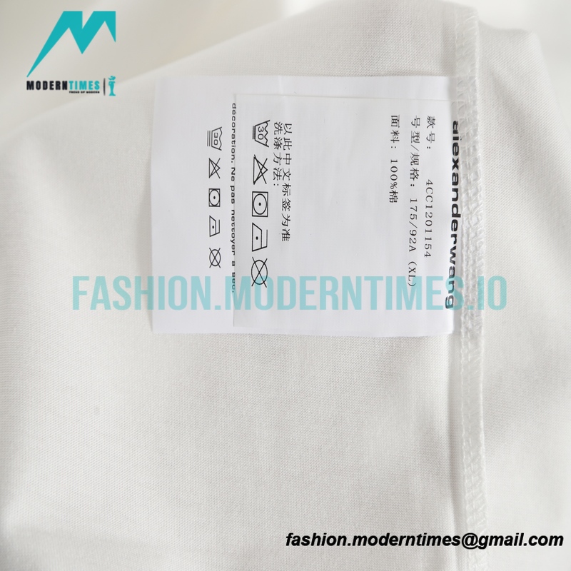 Alexander Wang - Oval Letter-printed Short-sleeved T-shirt