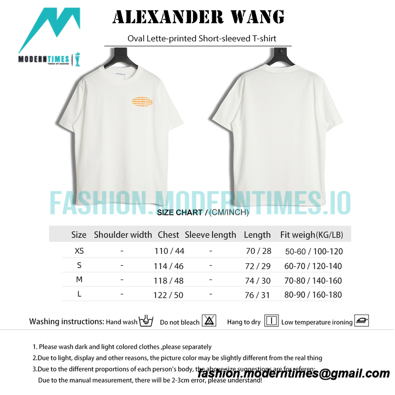 Alexander Wang - Oval Letter-printed Short-sleeved T-shirt