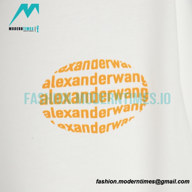 Alexander Wang - Oval Letter-printed Short-sleeved T-shirt