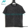  Alexander Wang - 23SS Washed 3D-letter Embossed Short-sleeved T-shirt