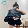  Alexander Wang - 23SS Washed 3D-letter Embossed Short-sleeved T-shirt
