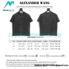  Alexander Wang - 23SS Washed 3D-letter Embossed Short-sleeved T-shirt
