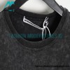  Alexander Wang - 23SS Washed 3D-letter Embossed Short-sleeved T-shirt