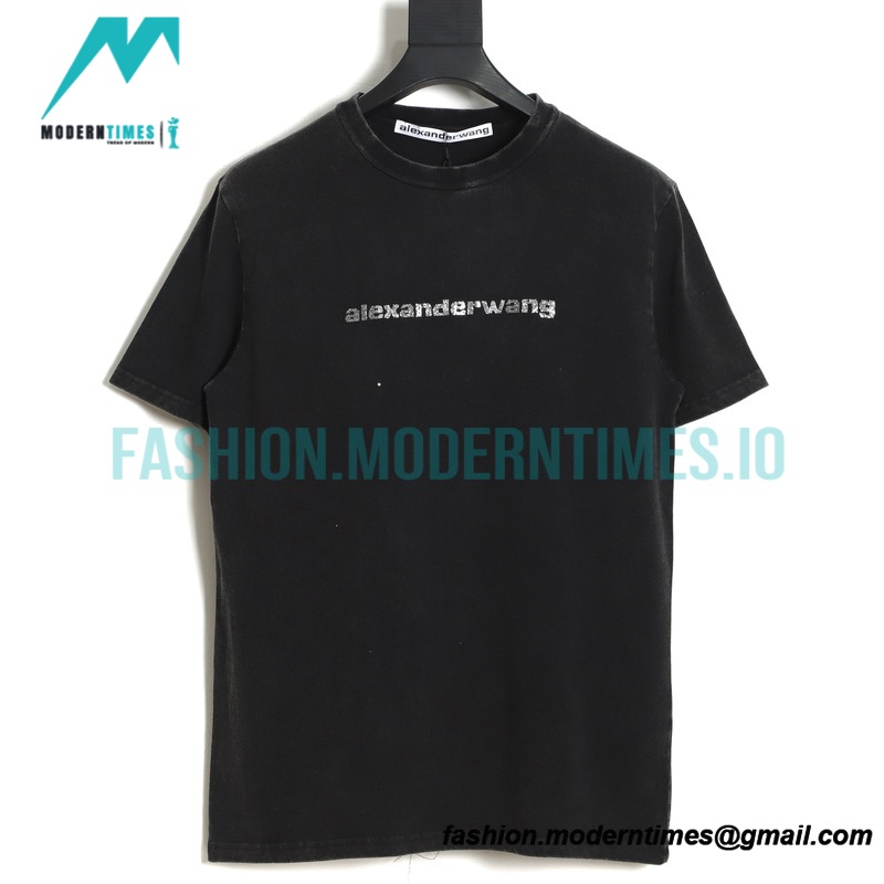 Alexander Wang - 23SS Rhinolin-washed Short-sleeved T-shirt
