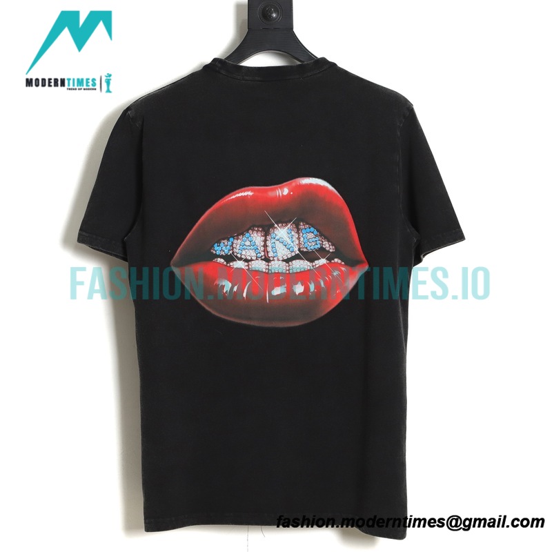 Alexander Wang - 23SS Rhinolin-washed Short-sleeved T-shirt