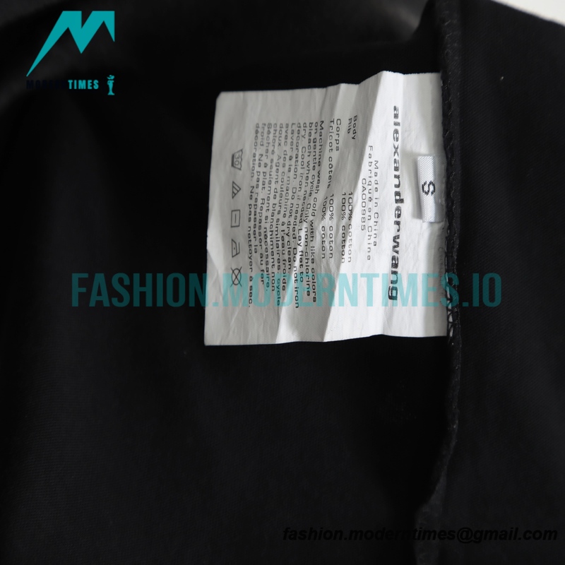 Alexander Wang - 23SS Rhinolin-washed Short-sleeved T-shirt