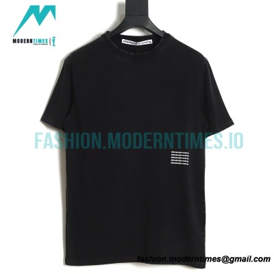 Alexander Wang - 23SS Short-sleeved T-shirt With Small Label Print