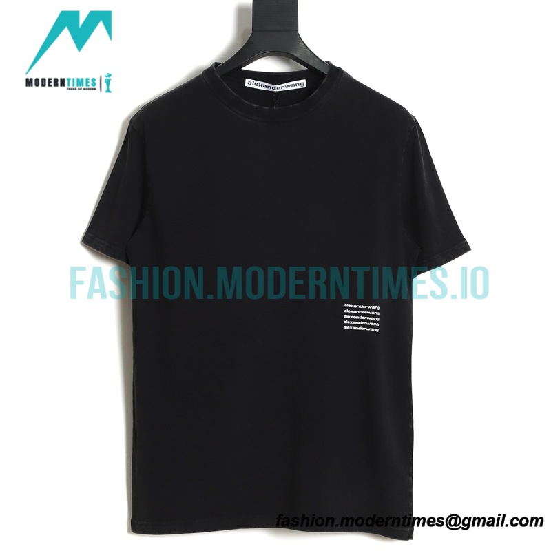 Alexander Wang - 23SS Short-sleeved T-shirt With Small Label Print