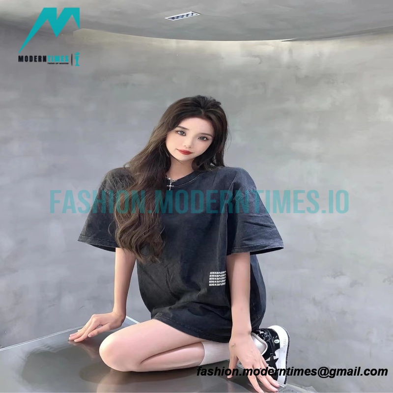 Alexander Wang - 23SS Short-sleeved T-shirt With Small Label Print