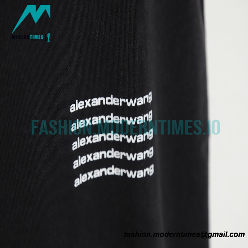 Alexander Wang - 23SS Short-sleeved T-shirt With Small Label Print