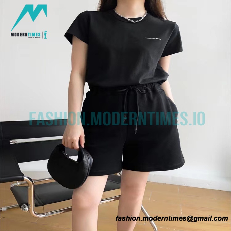 Alexander Wang - 23SS Letter Short-sleeved T-shirt