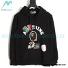 Bape - Logo Colorful Printed Floral Hoodie