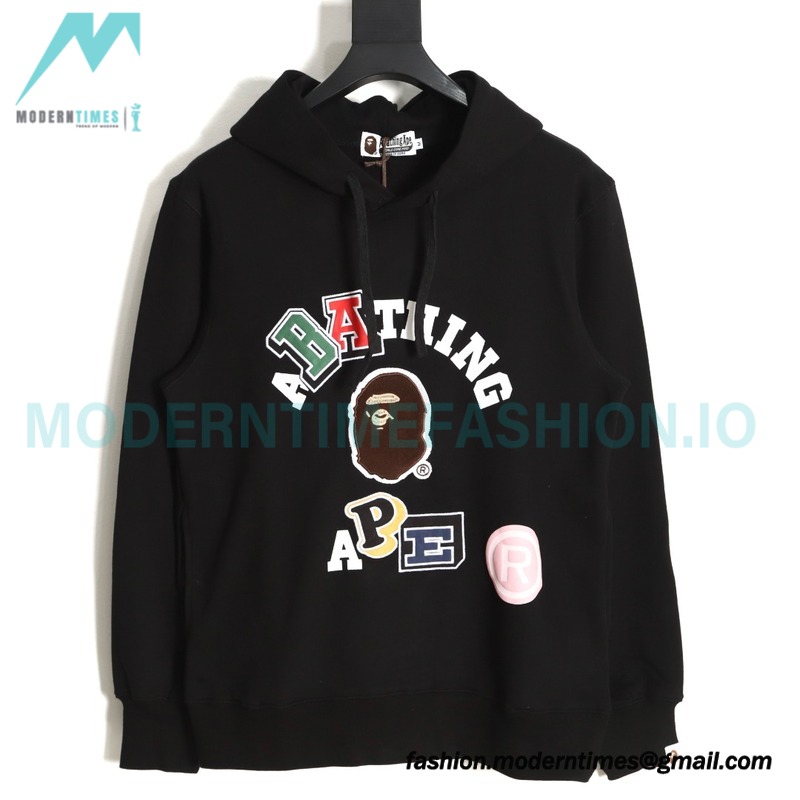 Bape - Logo Colorful Printed Floral Hoodie