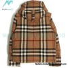Burberry - 21Fw Stand Collar Check Down Jacket With Removable Sleeves