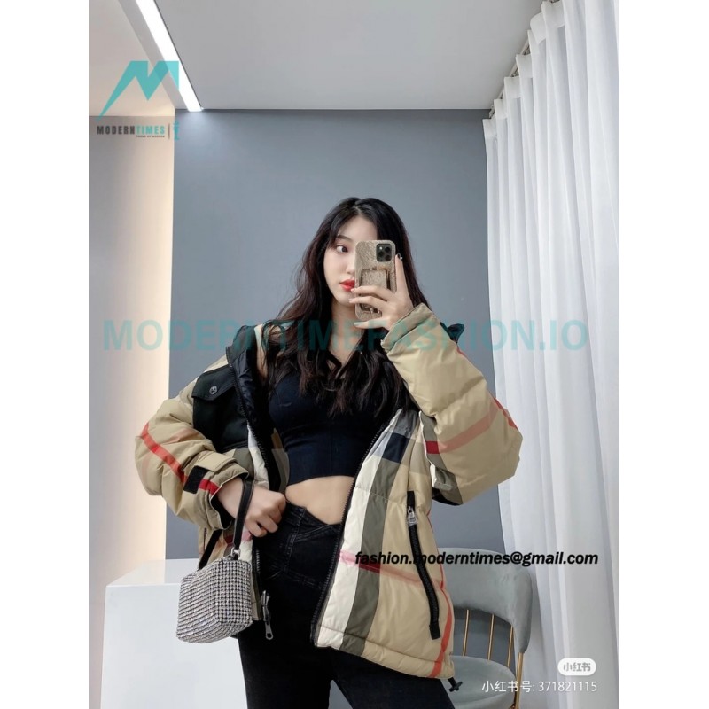Burberry - 21FW Large Check Double Down Jacket