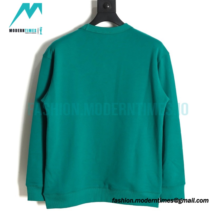 Burberry - 23Fw Oak Leaf Applique Embroidered Crew Neck Hoodie