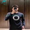 Burberry - 22FW Circle Towel Embroidered Stitching Crew Neck Hoodie