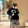Burberry - 22FW Circle Towel Embroidered Stitching Crew Neck Hoodie