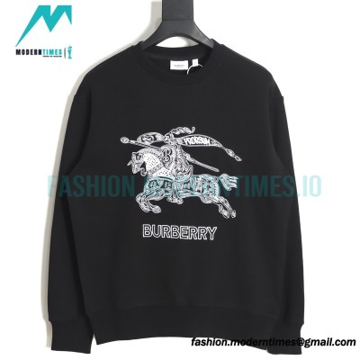 Burberry - 23ss Embroidered Three-dimensional Warhorse Hoodie